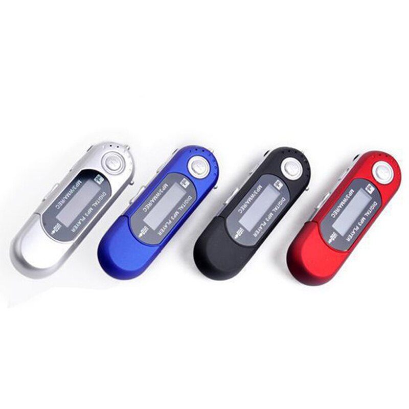 Tragbare Digitale Mini USB MP3 Musik Spieler Auto Auto FM Radio Funktion Mit TF Karte Slot LCD Bildschirm USB Blitz Stock Mit Kopfhörer