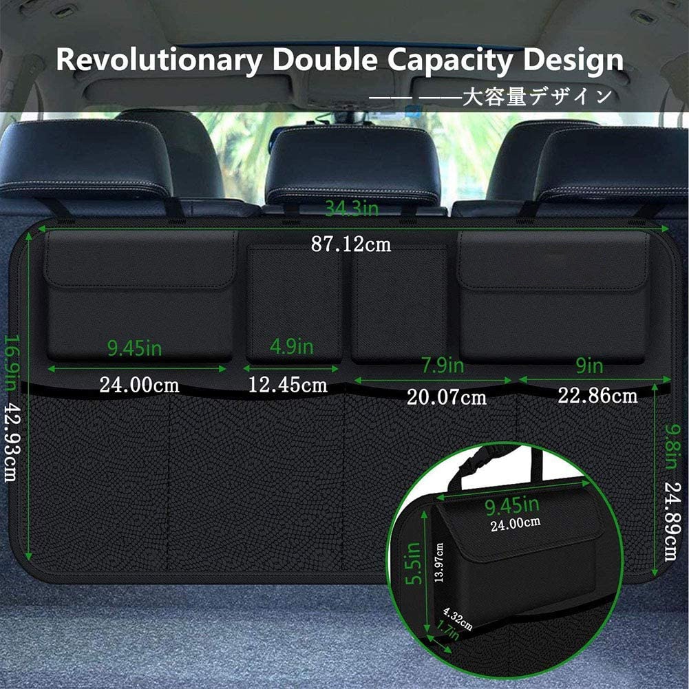 Auto Achterbank Kofferbak Organizer Auto Achterbank Opbergtas Met Deksels Opbergen Opruimen Auto Interieur Accessoires