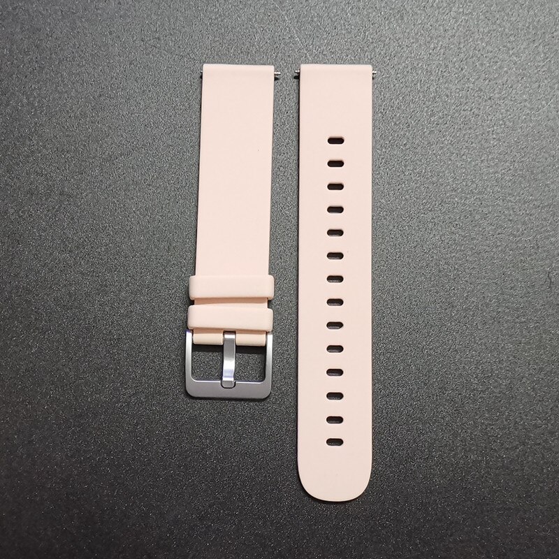 Klockarmband lämpligt för smart watch  p8 silikonrem och stålrem 20mm: Guld-