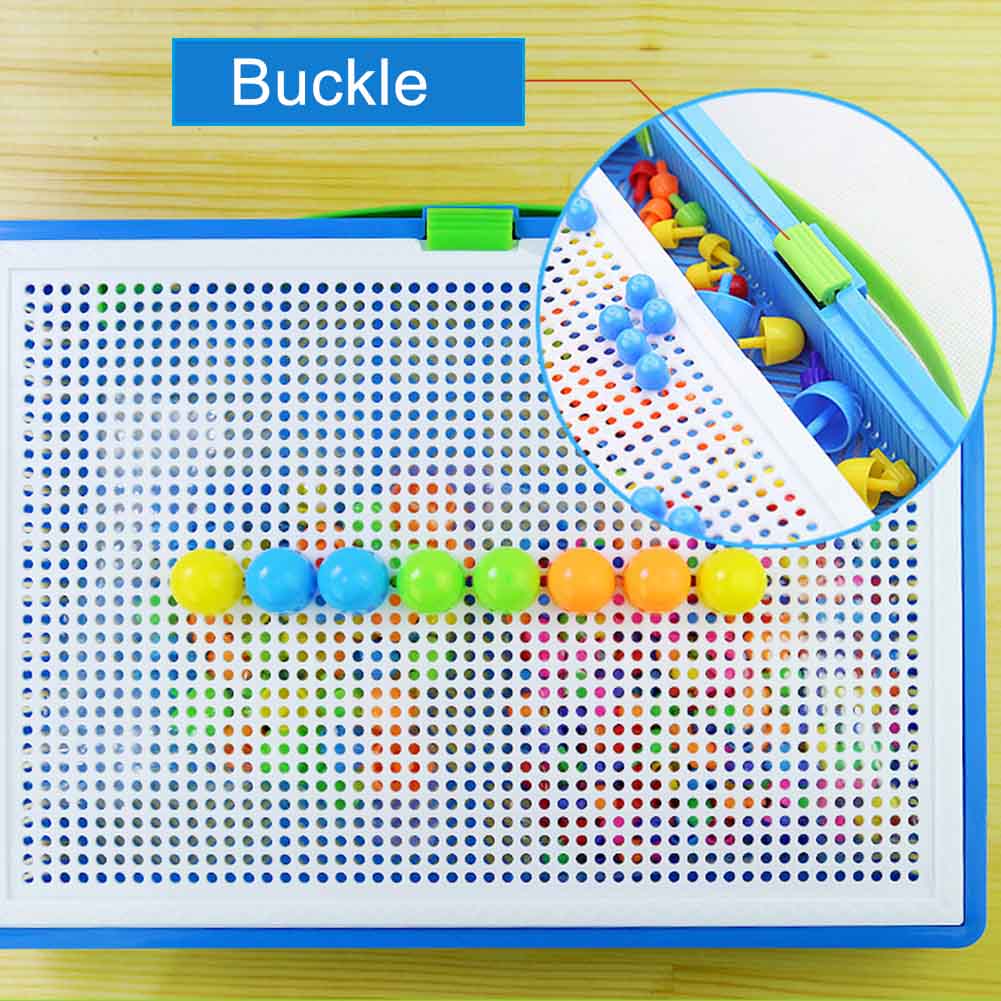 Tablero de mosaico niños juguete educativo 296 Uds uñas de setas rompecabezas juguetes de aprendizaje MF999