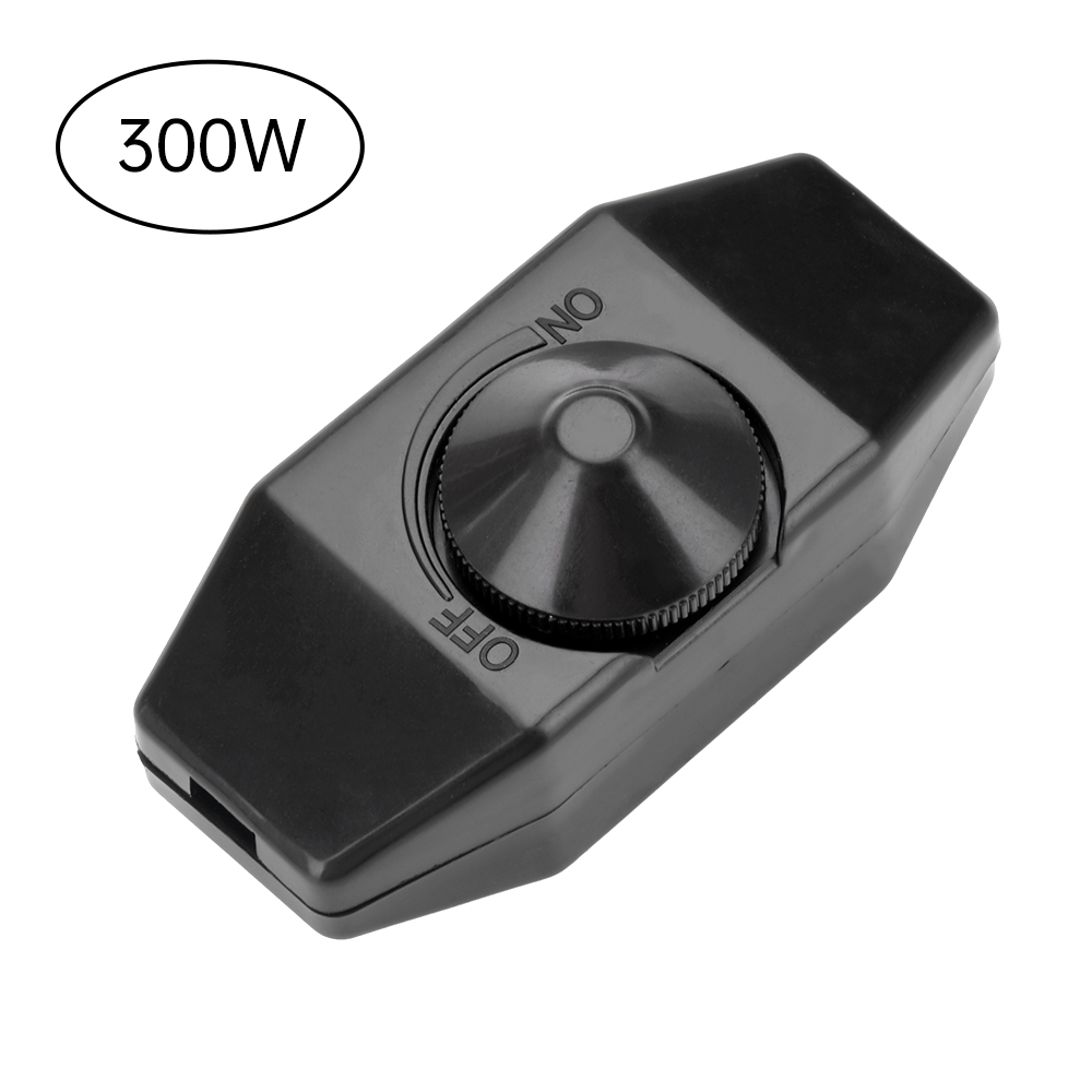 led dimmer schakelaar verstelbare controller knop 220v lampdimmer snoer schakelaar plug in tafel vloerlamp dimmen uit: Blauw