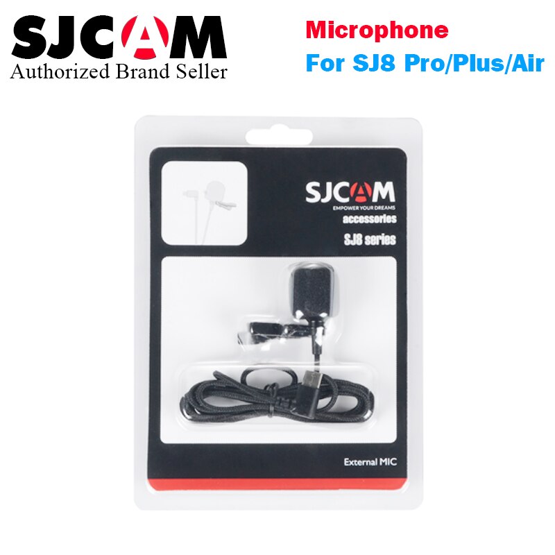 SJCAM SJ9 huelga SJ8 Pro Series tipo de accesorios C micrófono externo para SJ8 Pro plus aire deportes Cámara de Acción