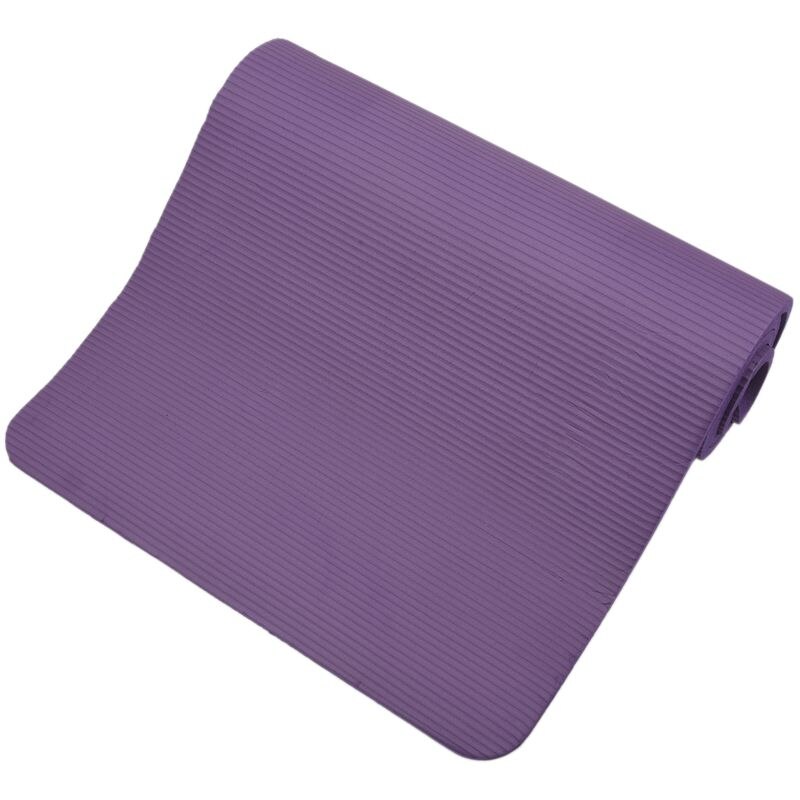 Yoga Mat 15mm Thick Exercise Fitness Physio Pilates Workout Mat Non Slip Colour:Purple