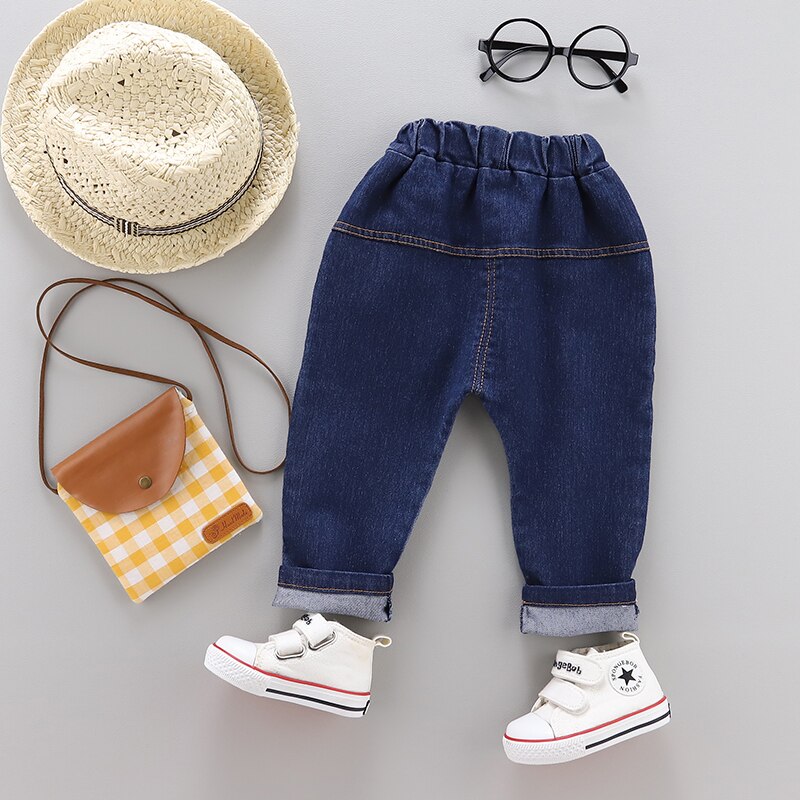 Boy children's Pants Jeans For Boys Jeans Spring Autumn Girls Kids Jeans Clothing Casual Baby Girl Denim Infant Trousers: 3T