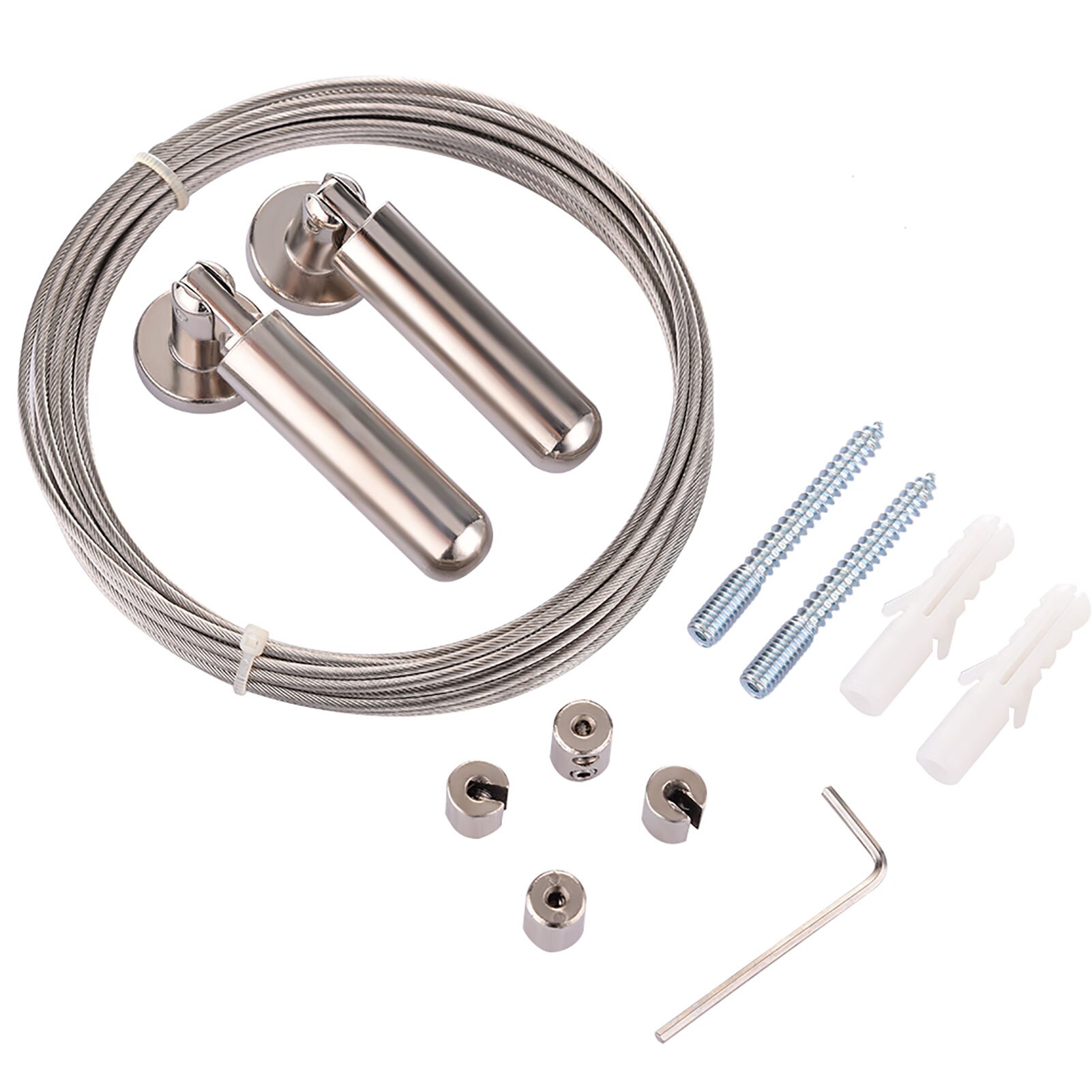 304 Stainless Steel Curtain 5M Wire Drape Wire Rod Set Rope Cable Tensioner Home Curtain Home Decorative Accessories Set