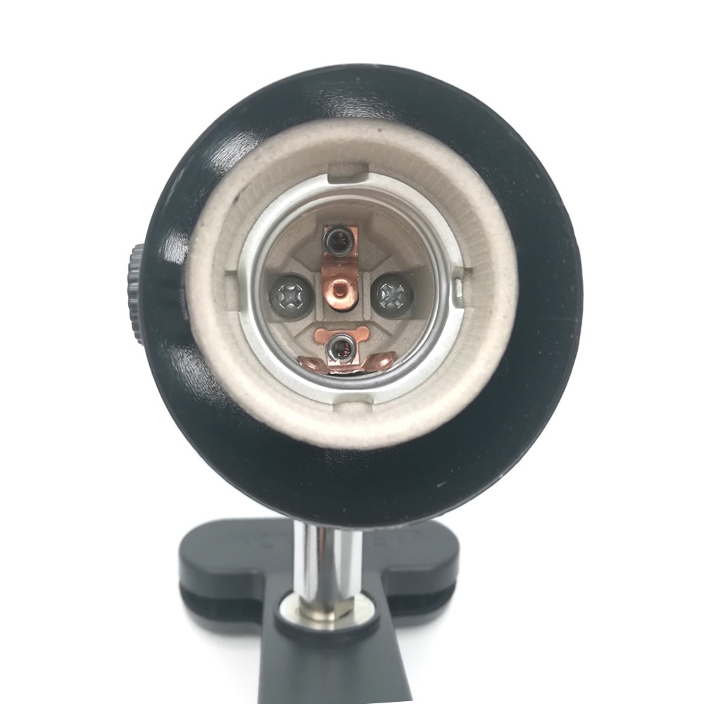 Reptile UVB/UVA Bulb Ceramic Lamp Holder Clip Clamp Lamp Fixture for Turtle Lizard Fish Heat Lamps Habitat Lighting Holder Stand