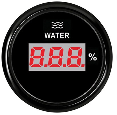 Car Water Level Gauge Digital Waterproof Water Tank Level Gauge 0-190 Ohms/240-33 Ohms Liquid Gauge With Red Backlight 12V/24V: BN 0-190Ohm