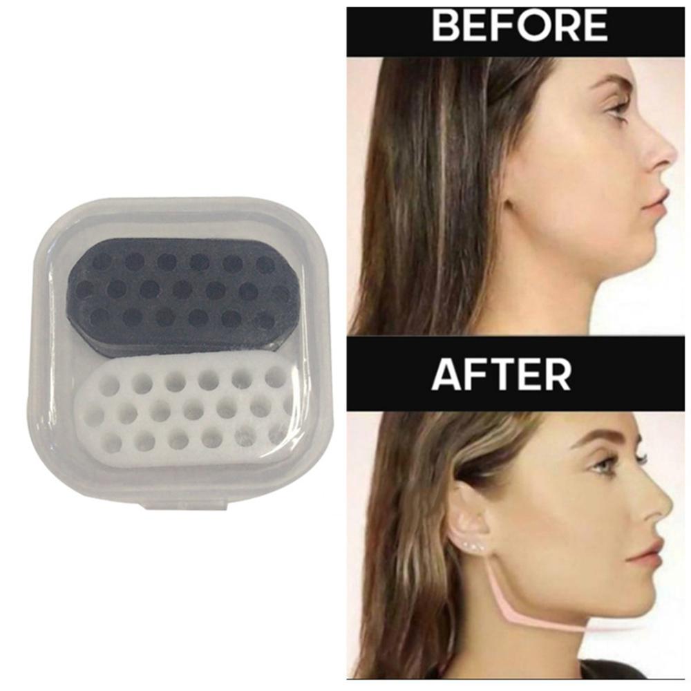 Silicona 2 unids/set cara línea de la barbilla de los músculos faciales ejercicio bola suave cara de tóner masetero mejilla elevación artefacto herramientas