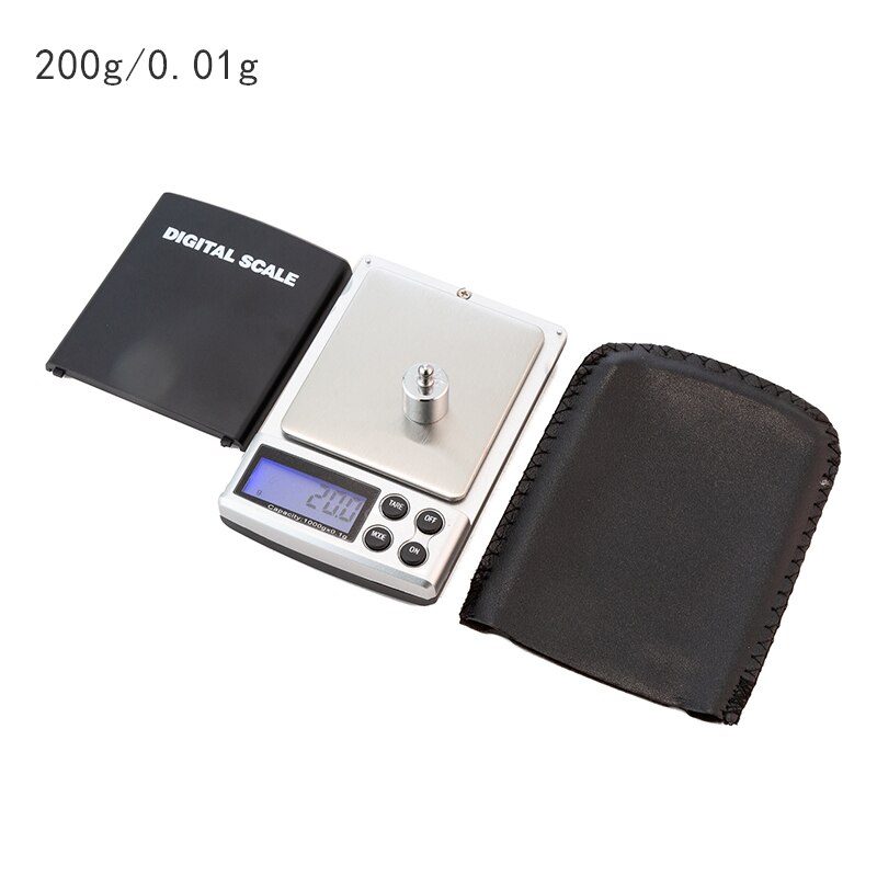 0.01/0.1g Precision LCD Digital Scales 100/200/300/500/1000g Mini Electronic Grams Weight Balance Scale Tea Baking Weighing: 200g 0.01g