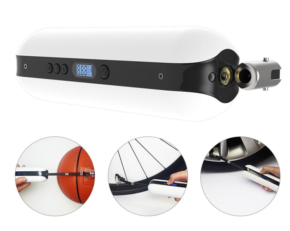 CYCPLUS Bike Pump Electric Air Pump Portable Mini Tires Inflator USB Charging Auto Bike Bicycle Cycling Motorcycle With LED Ligh