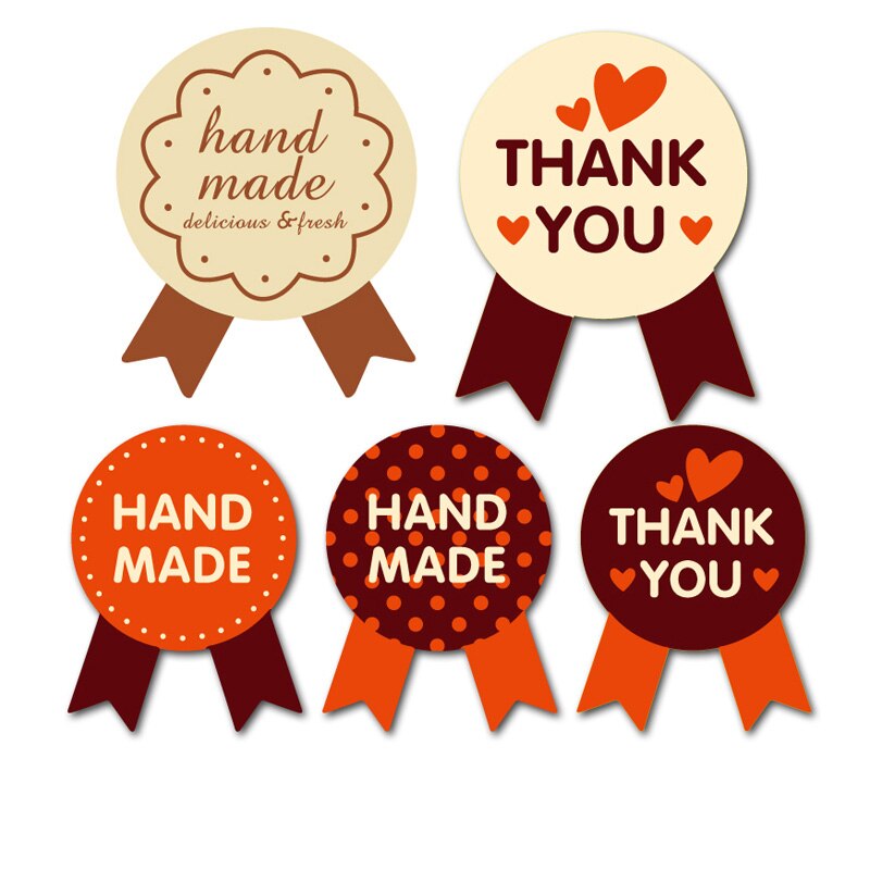 400pcs/lot Handmade Thank You Stickers scrapbooking for package adhesive thank you sticker seal labels stationery