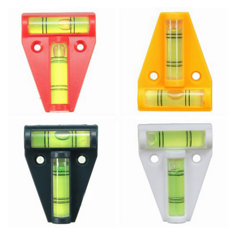 1Pcs Small 2 Way Spirit Level Measuring Inclinometer Column Bubble Spirit Level Tools Random Color