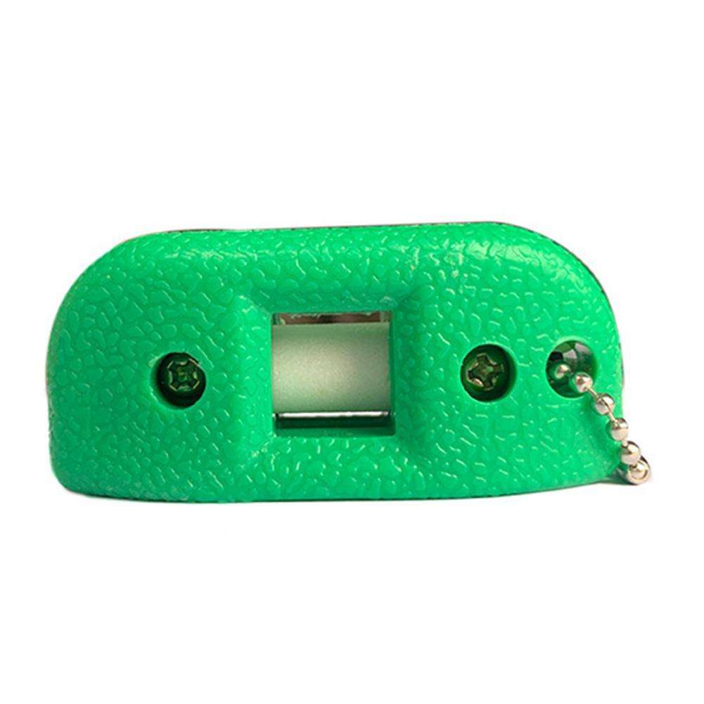 Afilador de mano para patines de hielo, dispositivo multiusos, anticorrosivo, Manual, afilador de bordes para ruedas rodantes: Green