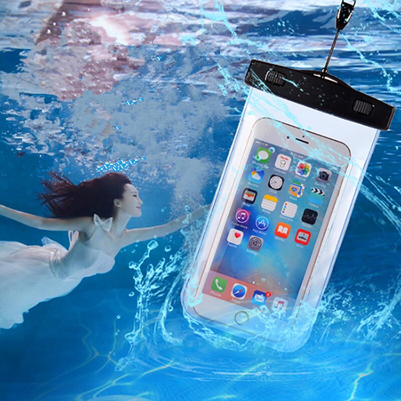 Waterdichte Tas Stofdicht Onderwater Pack Cover Case Pouch Voor Iphone X 8 7 6 6S Plus 5S se Voor Samsung Galaxy S9 S8 Plus Gevallen