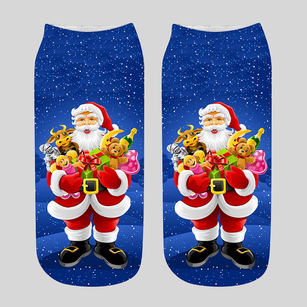 Unisex Ankle Sokken Kerst Grappige 3d Gedrukt Casual Sokken Grappige Comfortabele Leuke Low Cut Harajuku Skateboard Sokken #42: J