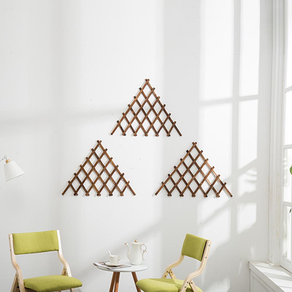 Wooden Garden Wall Fence Panel Plant Climb Trellis Support Decorative Garden Fence for Home Yard Garden Decoration