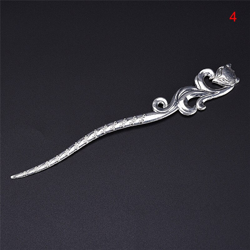 1 Pcs Vintage Women Hair Sticks Pins Elegance Alloy Geometric Girls Headbands Lady Barrettes Hair Clip Accessories: 4