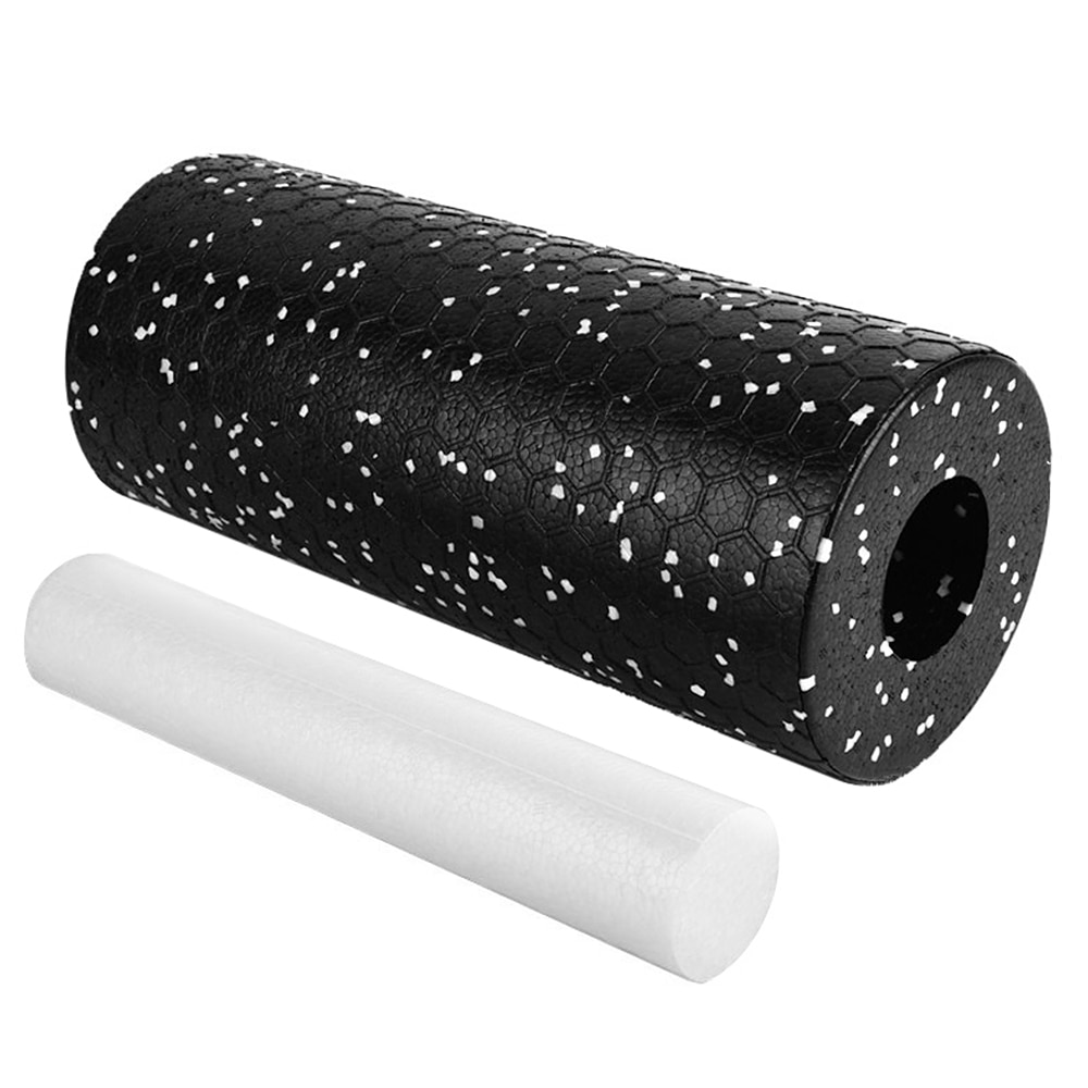 2Pcs Gym Fitness Yoga Foam Roller Set Pilates Blok Pinda Massage Roller Bal Voor Therapie Ontspannen Oefening Stress