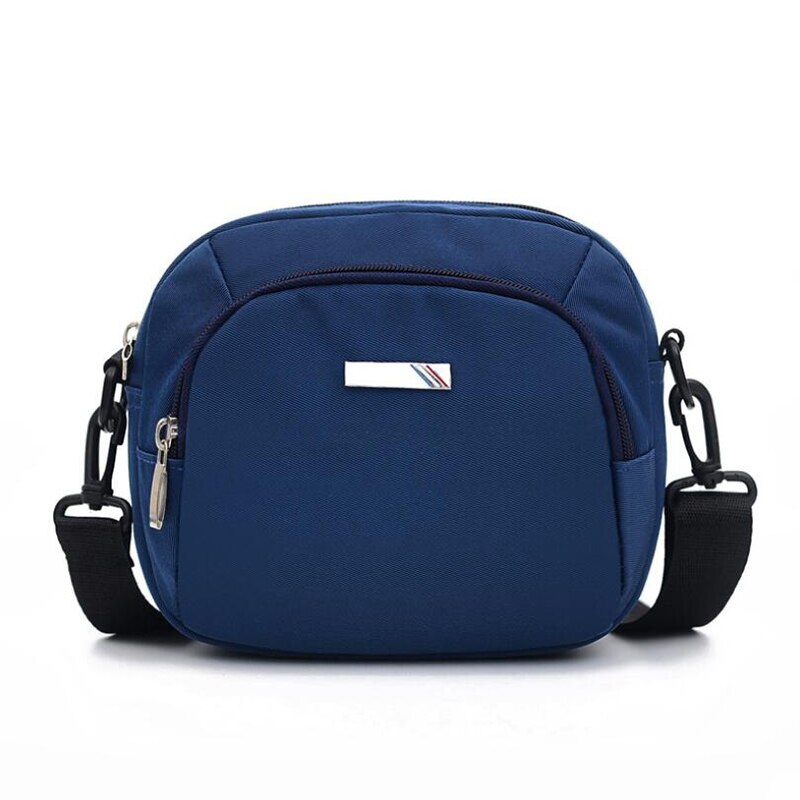 Sac à main pour téléphone portable Oxford Mini sac à bandoulière Smartphone pochette à glissière: blue