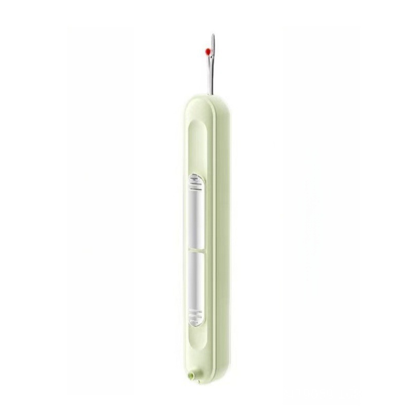 2 in 1 Needle Threader with Seam Ripper Tool for Sewing Crafting Cross Stitch Handmade Embroidery and Quilting Accessories: Light Grey