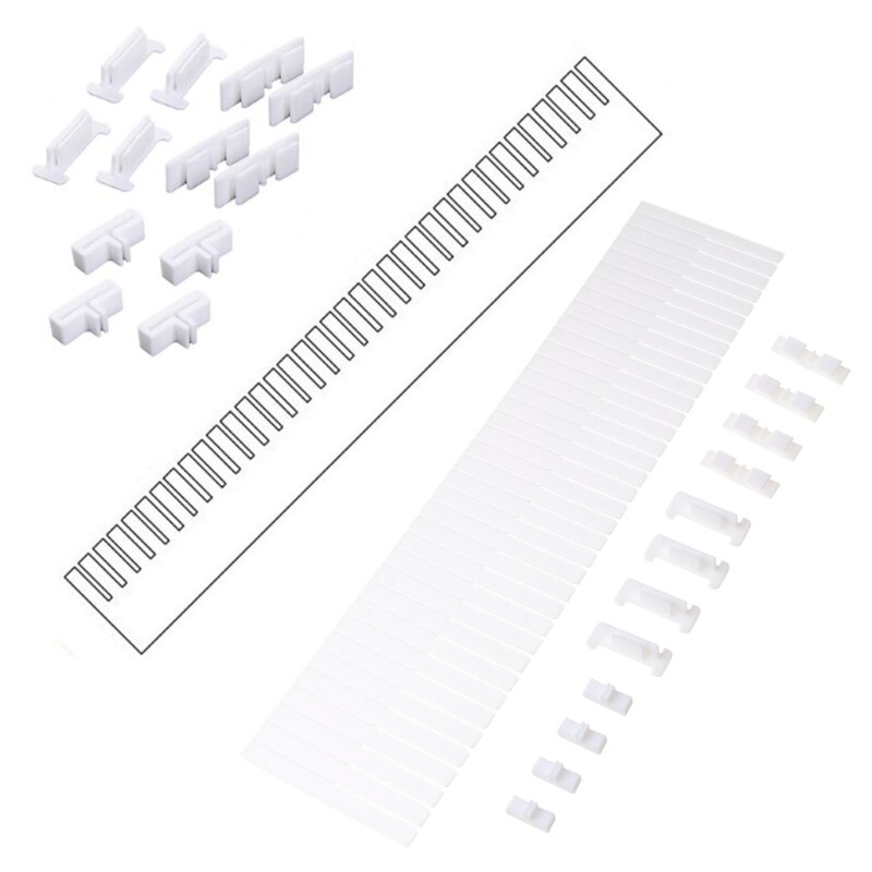 Drawer Dividers, Drawer Divider Organizers 5PCS DIY Plastic Grid Adjustable