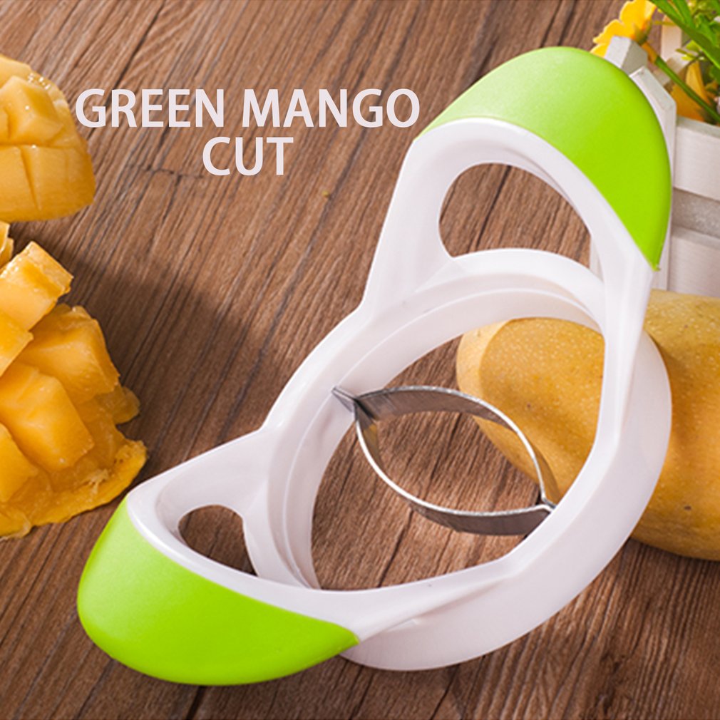 Portátil frutas manga slicer splitter cortador de pêssego pitter corer ferramentas aperto confortável design artesanato cozinha ferramenta