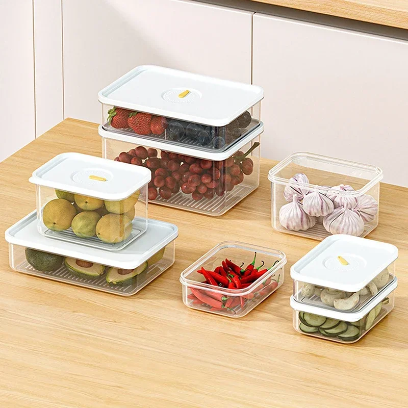Stackable Airtight Food Containers Clear Cheese Meat Keeper Box Refrigerator Safe for Salami Turkey Sausage Deli Storage
