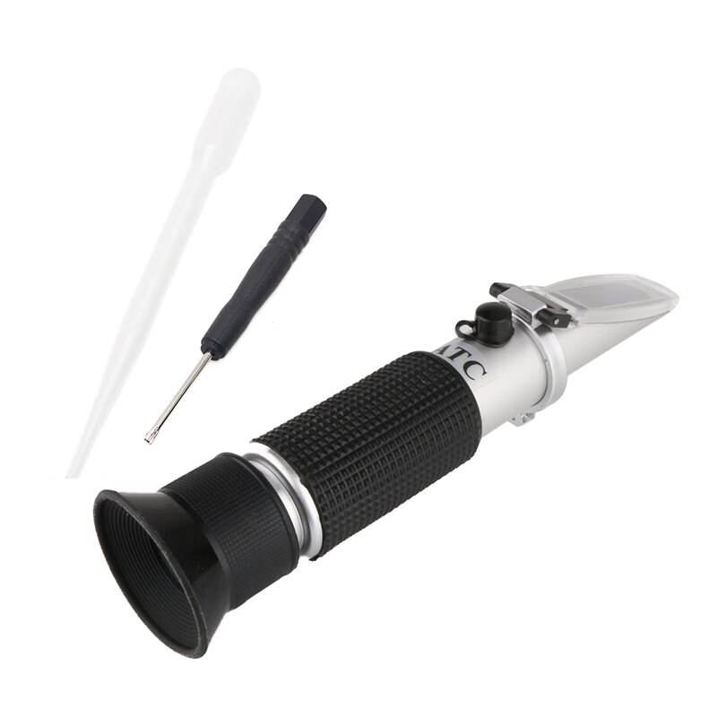 Tragbare Refraktometer 0-32% Brix SG Würze Spezifisches gewicht 1,000-1,120 ATC Bahre Würze Brau Wein Plus-refraktometer Hydrometer werkzeug