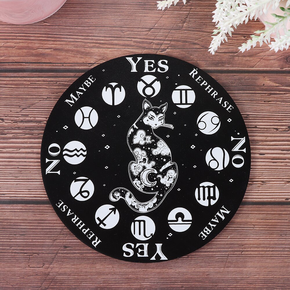 1Pc Slice Houten Slinger Board Met Sterren Zon Maan Voor Waarzeggerij Bericht Carven Decoratie Wall Art Home Decoration