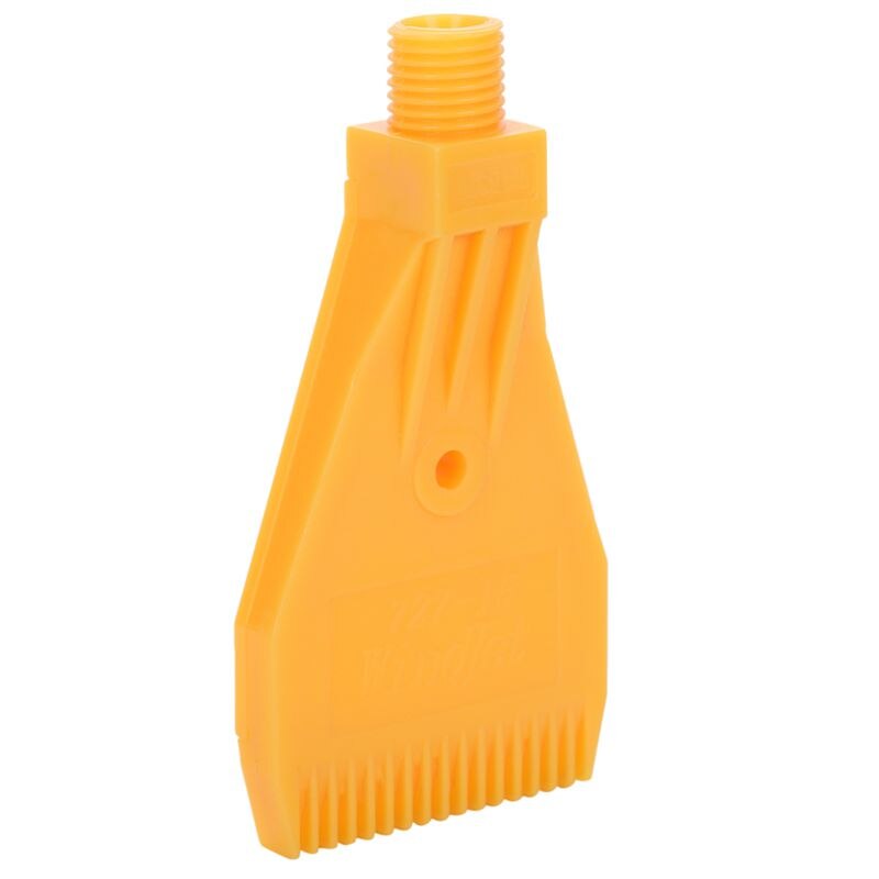 1/4BSP Buitendraad Abs Enkele Hole Air Blow Off Platte Jet Nozzle Geel