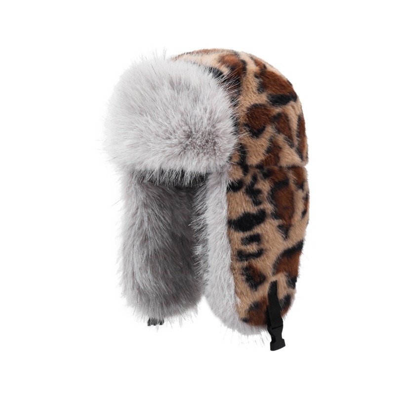 Trapper Hat Warme namaakbont muts met oorkleppen Winddicht Waterdicht Sneeuwskimutsen voor heren Dames Koud weer: GRIJS