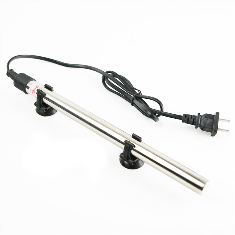 Aquarium LED digital display Electronic automatic constant temperature heating rod Aquarium stainless steel heating rod 300W