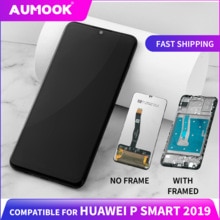 LCD For Huawei P Smart Display Premium Touch Screen with Frame Digitizer Assembly Replacement POT-LX1 L21 LX3
