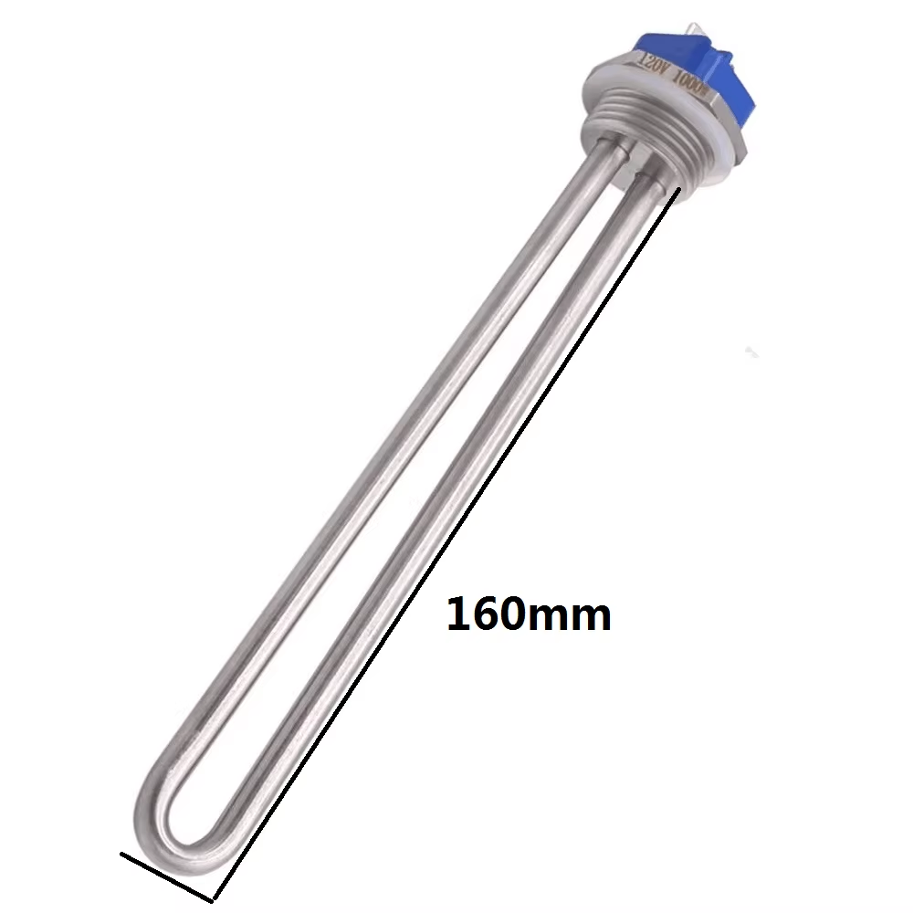 Calentador de agua, elemento calefactor de inmersión de 220V con rosca de 1 pulgada, calentador Tubular eléctrico SUS304 500W/750W/1000W/1500W