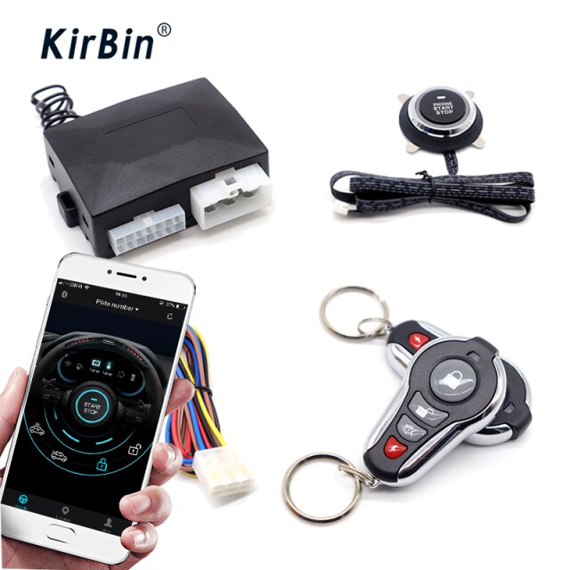 KirBin Car Ignition System With Security Protection,Car Central Locking And Remote Control,Start For Car With Start Stop Button: YT-70