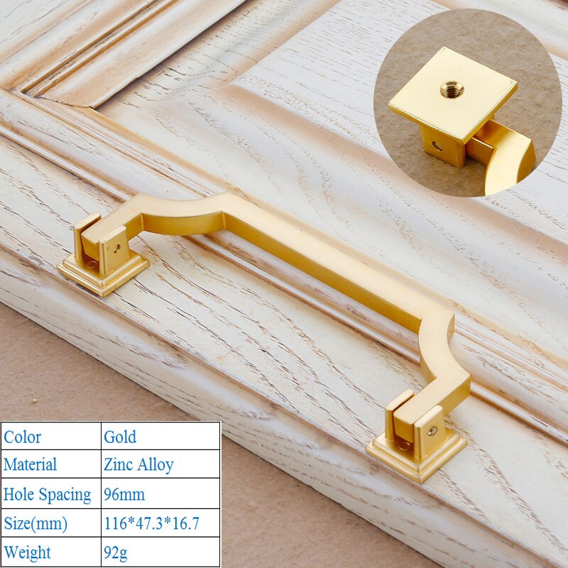 Zink legering möbler skåp hårdvara dörrhandtag kinesisk stil imitation koppar antik guld dekorativa sovrum hårdvara knoppar: 6915-96mm