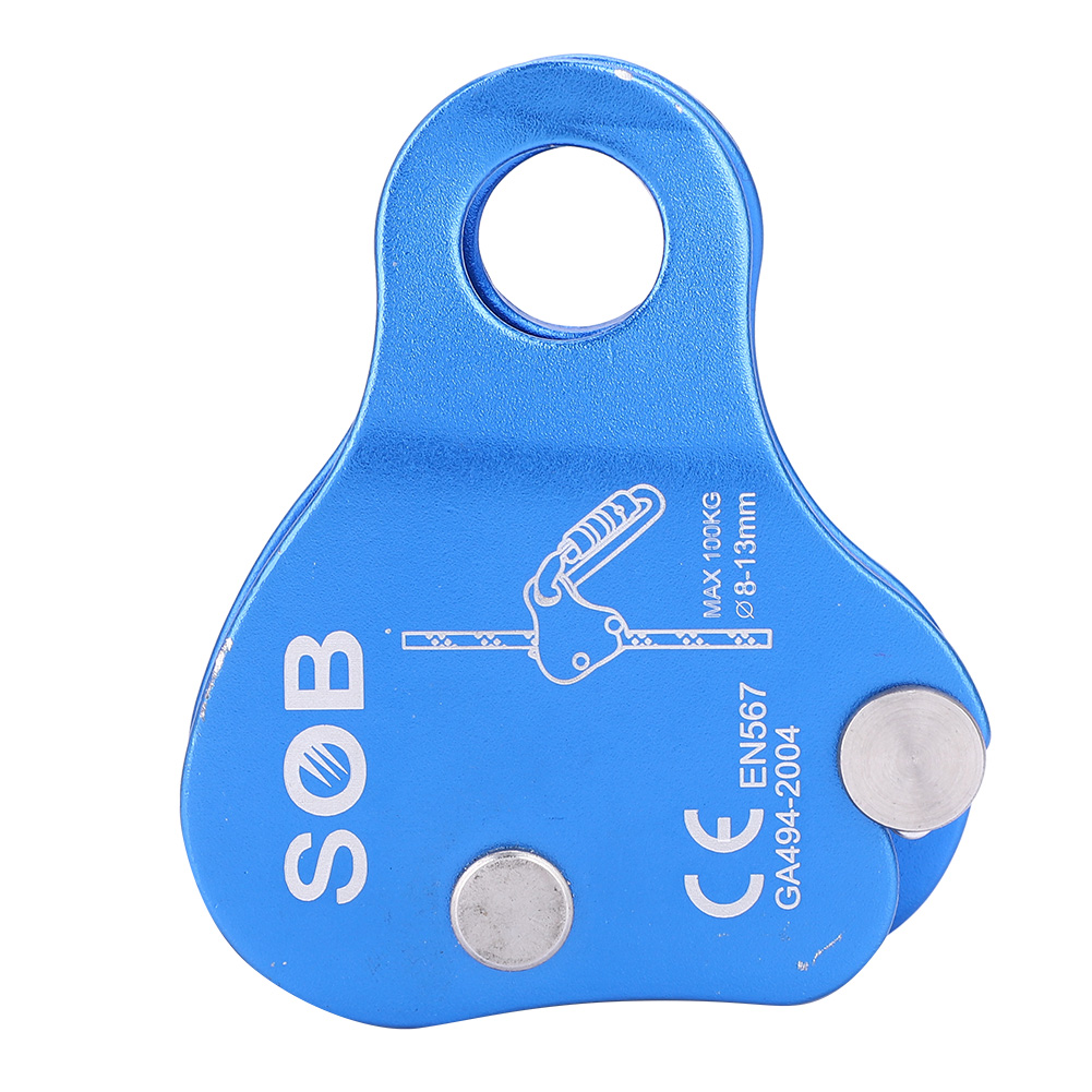 Alumínio liga escalada corda Grab, grande carga rolamento, Descender, montanhismo suprimentos, armário, 5KN
