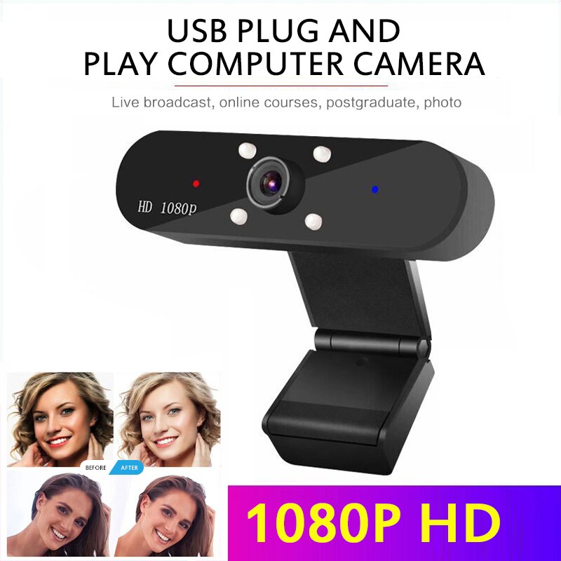 Volle HD 1080P Webcam Mit Gebaut-in Mikrofon Usb-schnittstelle Für PC Desktop Laptops Für Video Schießen Und live Rundfunk