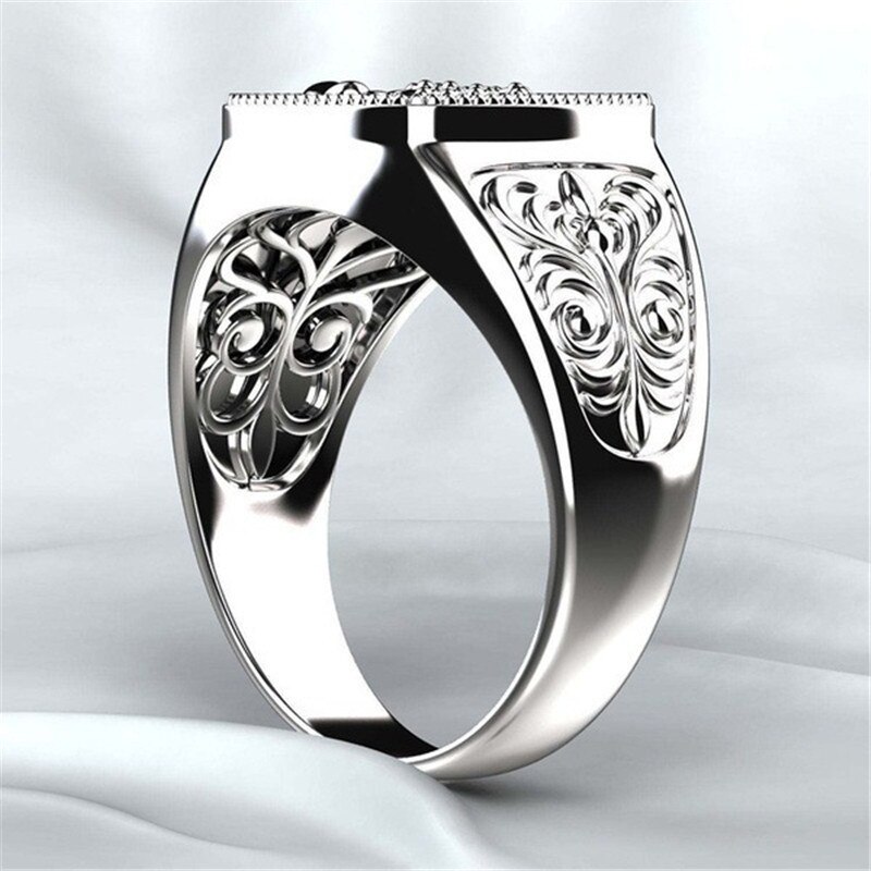 Gothic Men's 316L Stainless Steel Scorpio Embossed Ring for Punk Party Jewelry Anniversary