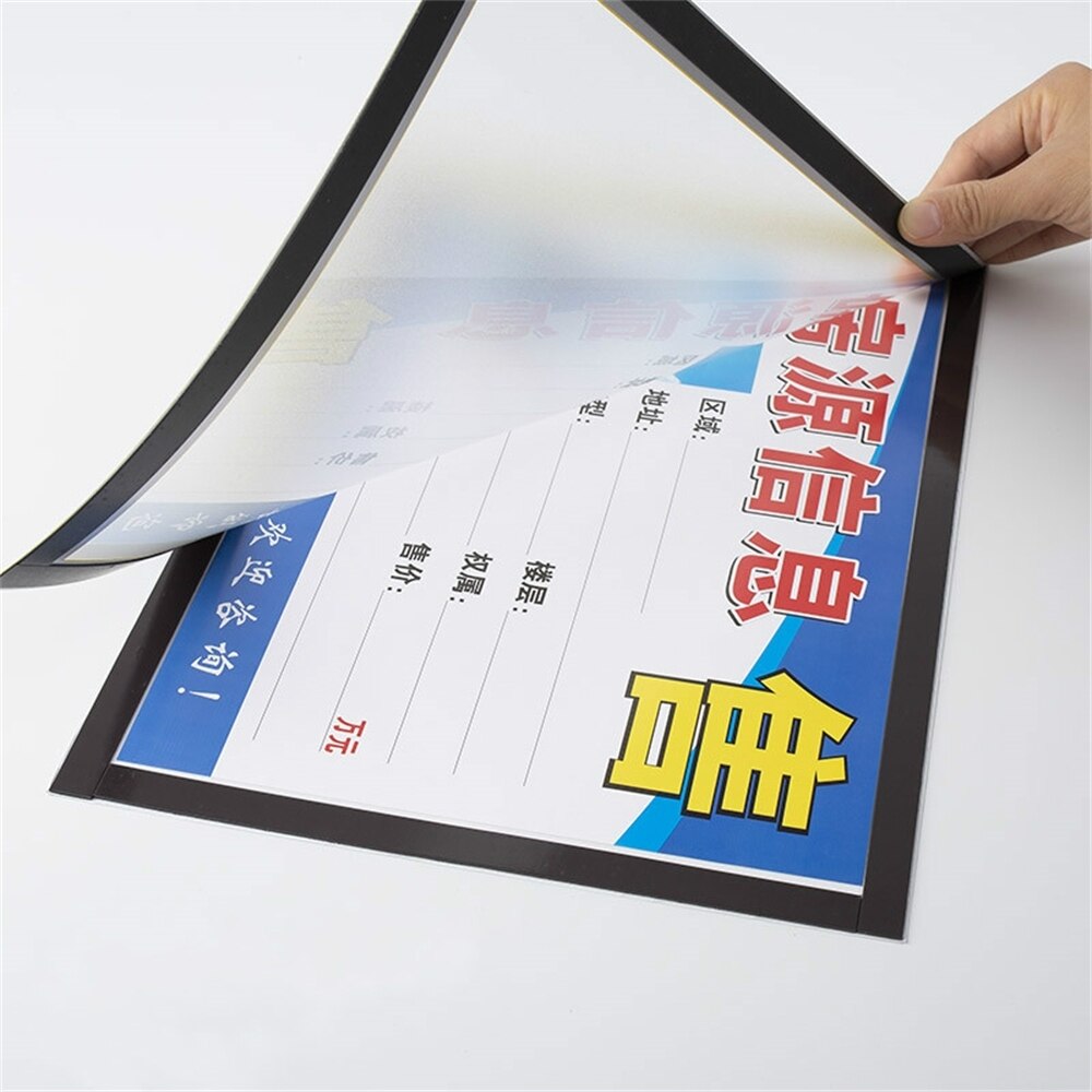 1pcs Pvc Diy Photo Red Yellow Blue A4 Magnetic Picture Frame