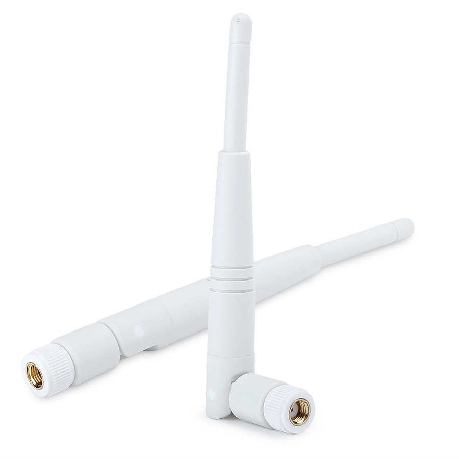 Antena WiFi de doble banda, antena con interfaz Omni RP-SMA, 4dBi, 2,4G/ 5G, 2 piezas,