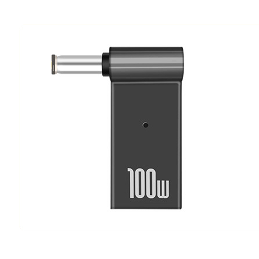 Convertisseur de puissance 100W 5a PD, Jack de déclencheur cc à Type C femelle 5.5/7.4 en alliage de Zinc avec tête légère, adaptateur pour ordinateurs portables Dell/HP/ASUS: Violet