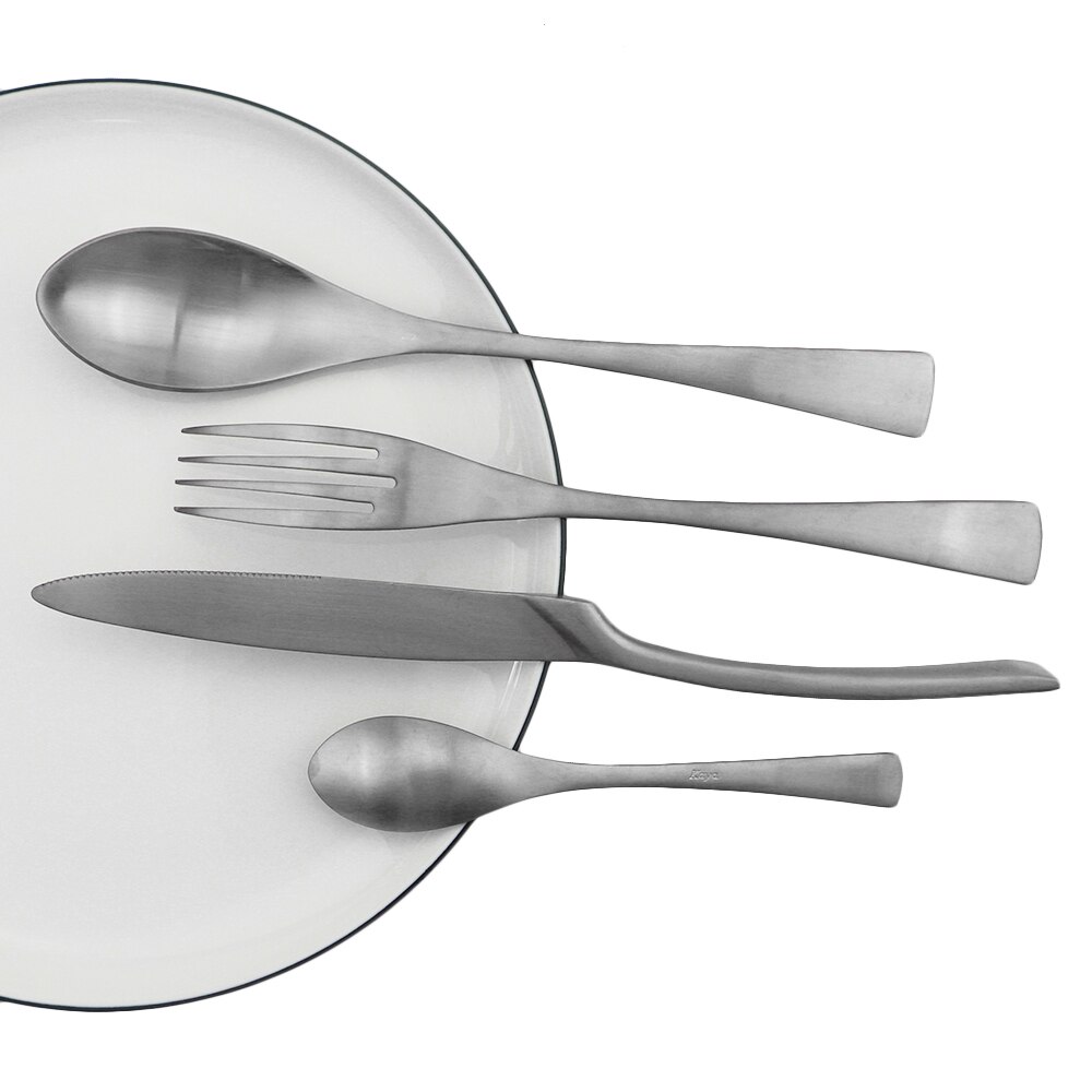 Sølv kniv gaffel skje bestikk sett bestikk sett restaurant servise sett 18/10 rustfritt stål kjøkken servise tilbehør