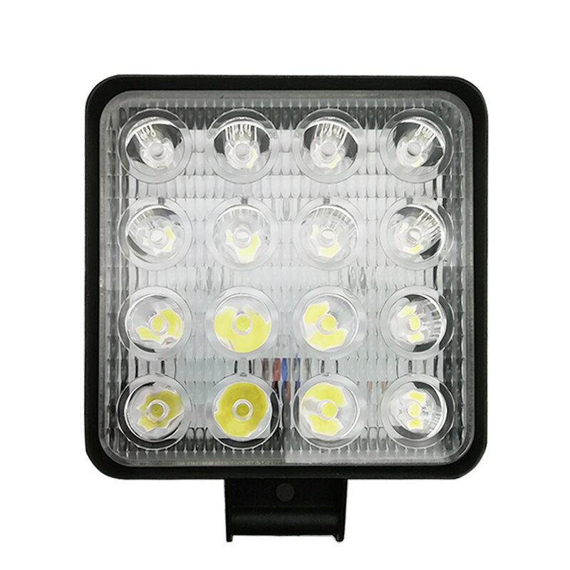 4.2&quot; 16LED 80W 6500K Square LED Work Light Fog Driving Lamp Spotlight Bar