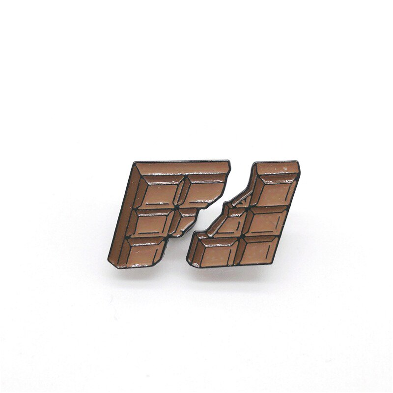 Snack Chocolade Emaille Pins Kids Kinderen Broches Op Shirt Demin Jas Badges Grappen