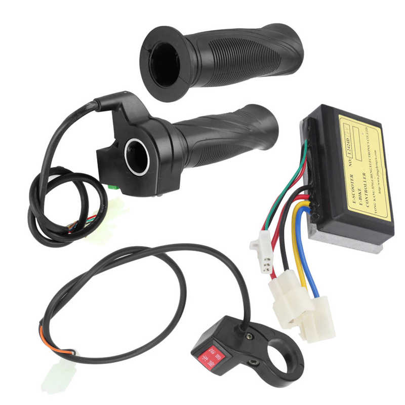 Scooter Forward and Reverse Switch Scooter 12V 250W Brushed Controller with 4 Speed Grip and Forward and Reverse Switch