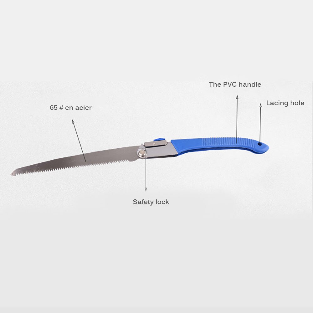 Garden Folding Saw Hand Saw Household Saw Woodworking Saw Outdoor Portable Gardening Fruit Tree Thick Branch Pruning