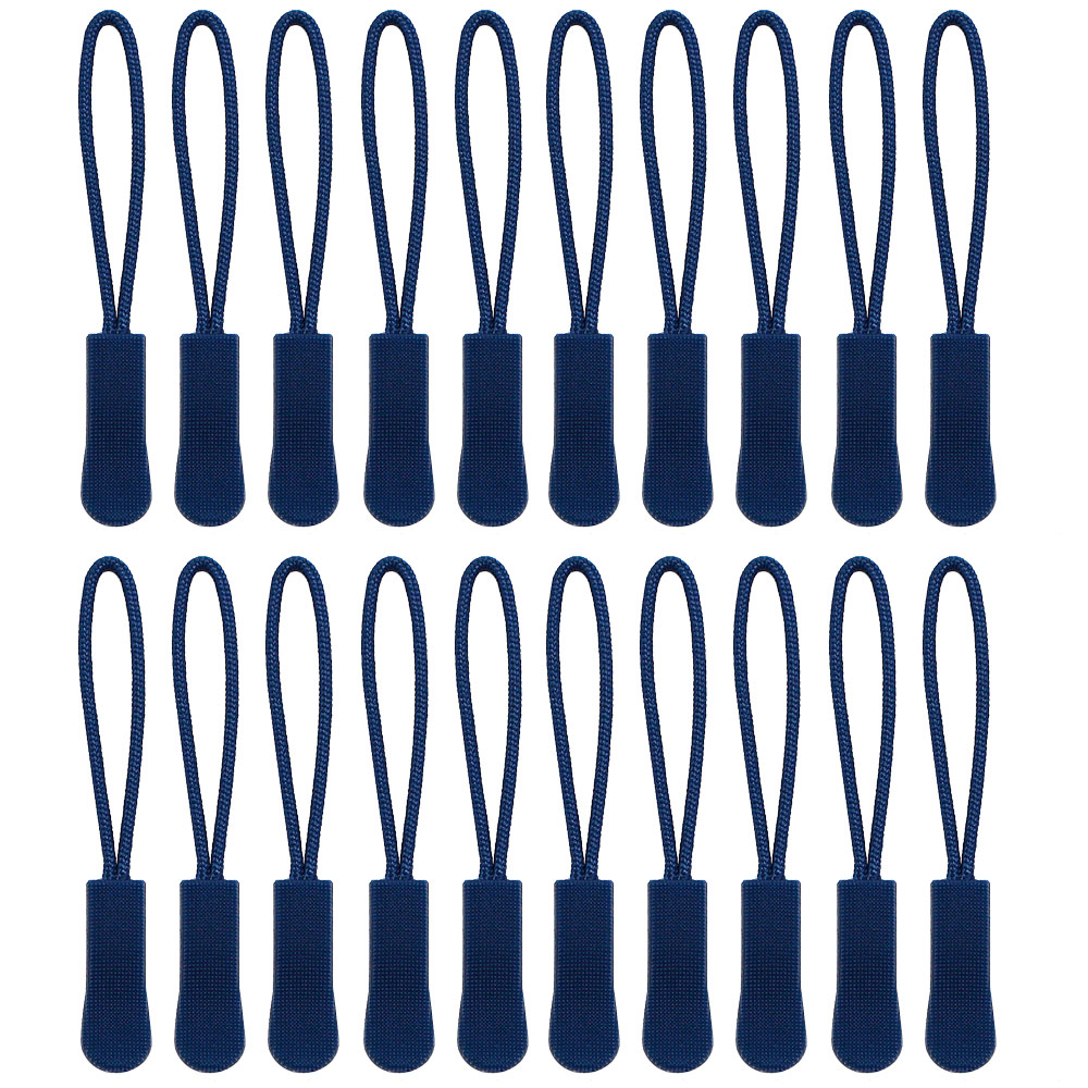 20 PCS Color Zipper Pull Puller End Fit Rope Tag Clothing Zip Fixer Broken Buckle Zip Cord Tab Clothes Suitcase Backpacks Etc...: Gun Metal