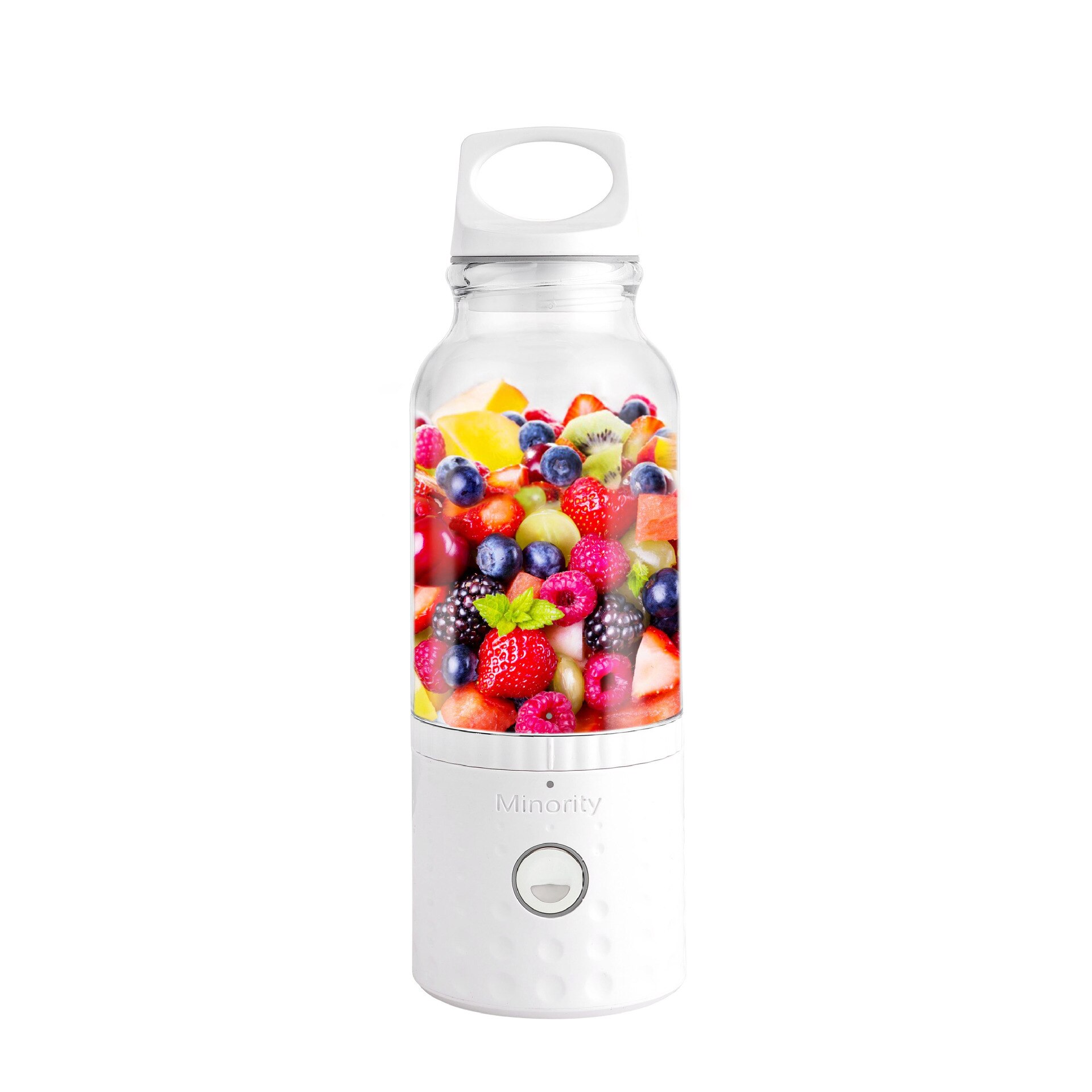 500ML 4000mAh Portable Smoothie Blender Mini USB Mixer Electric Juicer Charging Vitamer Fruit Juicer: white