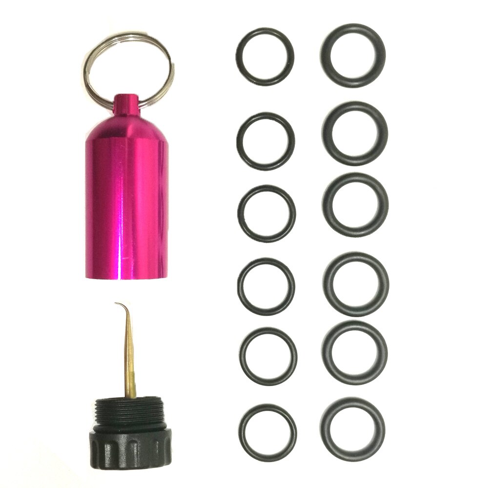 Mini Tank O-Ring Kit Met Pick Duiken Mini Tank Sleutelhanger Met 12 O Ringen